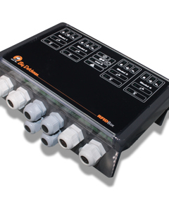 Reader electronics RFID in housing w/4 reader modules